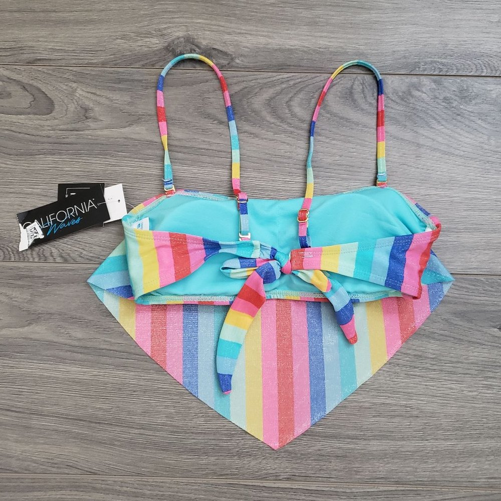 California Wave Shiny Handkerchief Bikini Swim Top - Picture 5 of 9